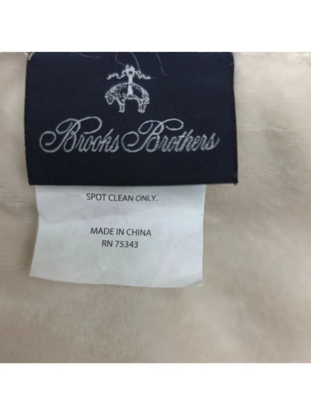 Brooks Brothers Luxe Faux Fur Throw Blanket Beige With Sparkling Strands Cozy